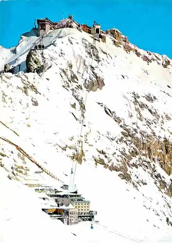 AK / Ansichtskarte Seilbahn Zugspitze Hotel Schneefernerhaus Zugspitzgipfel Kat. Bahnen