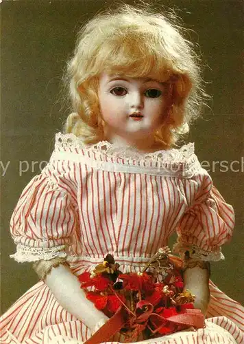 AK / Ansichtskarte Puppen Lederbalgpuppe Christiane um 1890 Museum Leipzig  Kat. Spielzeug