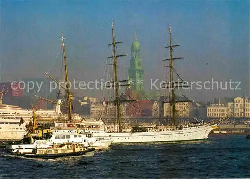 AK / Ansichtskarte Segelschiffe Gorch Fock Hamburg  Kat. Schiffe