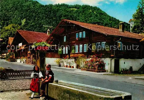 AK / Ansichtskarte Trachten Schweiz Berner Oberland Kinder  Kat. Trachten