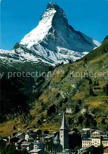 AK / Ansichtskarte Zermatt VS Matterhorn Kat. Zermatt