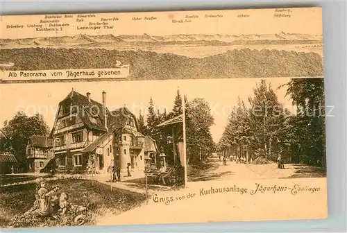 AK / Ansichtskarte Esslingen Neckar Kurhausanlage Jaegerhaus Kat. Esslingen am Neckar