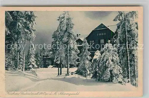 AK / Ansichtskarte Unterstmatt Kurhaus Winter Kat. Sasbach