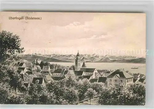 AK / Ansichtskarte ueberlingen Bodensee Muenster See Alpen Kat. ueberlingen