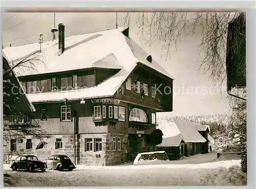 AK / Ansichtskarte Lossburg Schwarzwald Pension Gasthaus Adrionshof Winter Kat. Lossburg