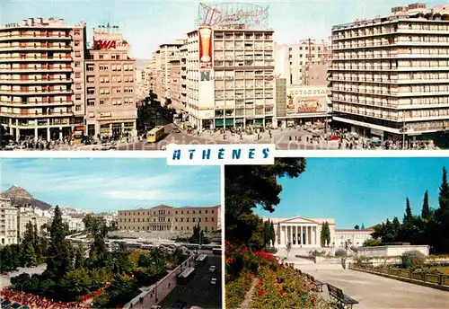 AK / Ansichtskarte Athenes Athen Teilansichten Innenstadt Schloss Kat. Griechenland