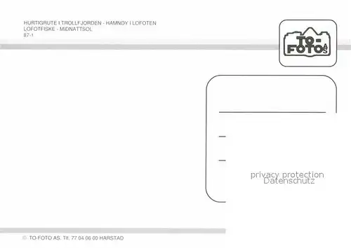 AK / Ansichtskarte Norwegen Norge Hurtigrute Trollfjorden Hamnoy Lofoten Lofotfiske Midnattsol Kat. Norwegen