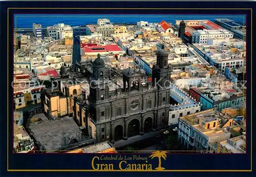 AK / Ansichtskarte Las Palmas Gran Canaria Catedral vista aerea Kat. Las Palmas Gran Canaria