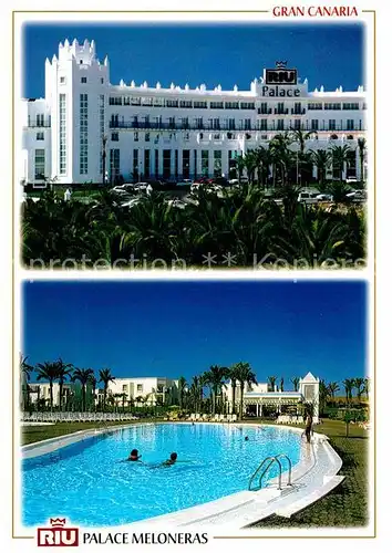 AK / Ansichtskarte Las Meloneras Hotel Riu Palace Piscina