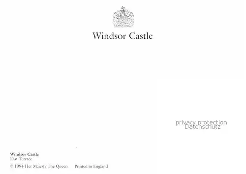 AK / Ansichtskarte Windsor Castle East Terrace Kat. City of London