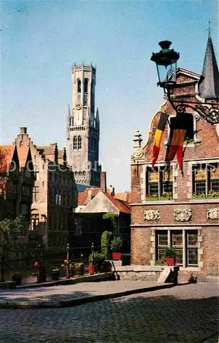 AK / Ansichtskarte Bruges Flandre Quai du Rosaire et Beffroi Kat. 