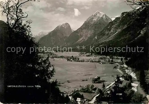 AK / Ansichtskarte Unterleutasch Blicks in Tal Alpenpanorama Kat. Leutasch Tirol