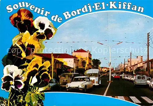 AK / Ansichtskarte Bordj El Kiffan Blumen Strassenszene