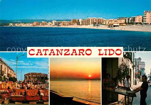 AK / Ansichtskarte Catanzaro Strand Sonnenuntergang Markt Kat. Catanzaro