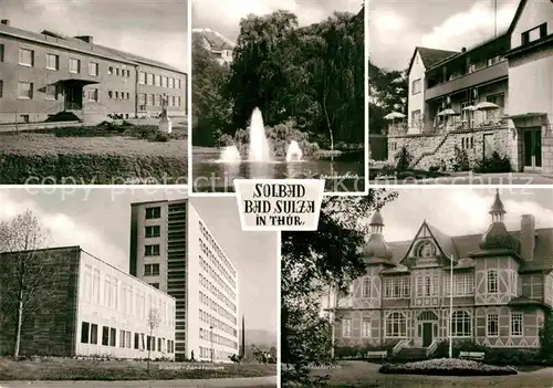 AK / Ansichtskarte Bad Sulza Badehaus Schwanenteich Kurhaus Wismut Sanatorium Inhalatorium Kat. Bad Sulza