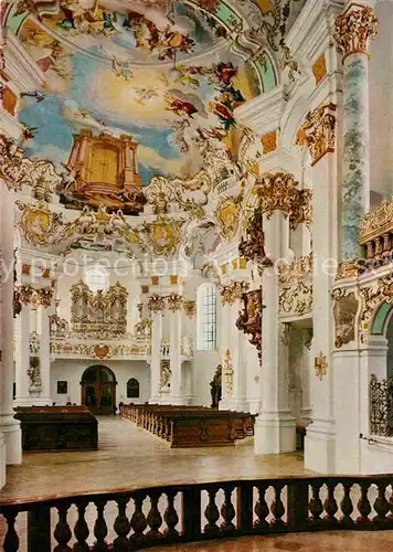 AK / Ansichtskarte Steingaden Allgaeu Wallfahrtskirche Die Wies Inneres Kat. Sulzberg