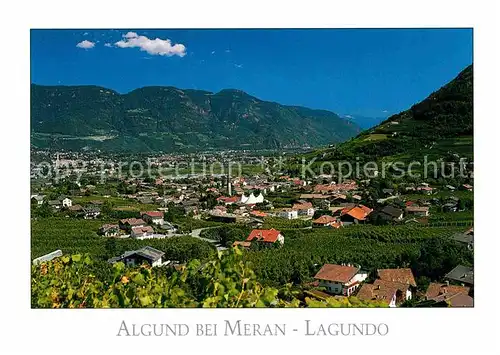 AK / Ansichtskarte Algund Merano Panorama Kat. Italien