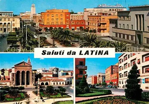 AK / Ansichtskarte Latina Piazza della Libertal Chiesa di San Marco Piazza Dante Kat. Latina