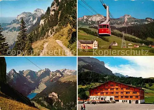 AK / Ansichtskarte Seilbahn Hotel Restaurant Krone Bruelisau  Kat. Bahnen