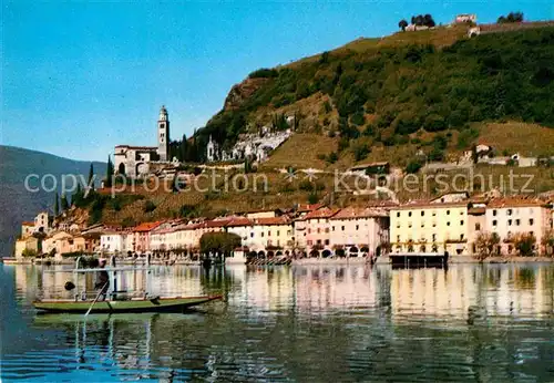 AK / Ansichtskarte Morcote Lago di Lugano Ansicht vom Luganersee aus