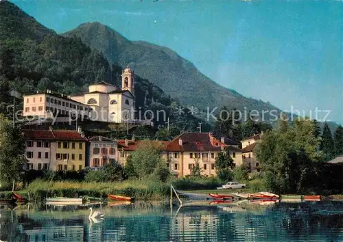AK / Ansichtskarte Magadino Ansicht vom Lago Maggiore aus Kat. Magadino
