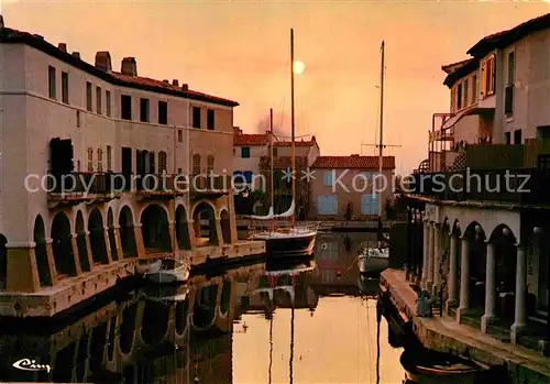 AK / Ansichtskarte Port Grimaud La Venise Varoise Coucher de soleil Kat. Grimaud