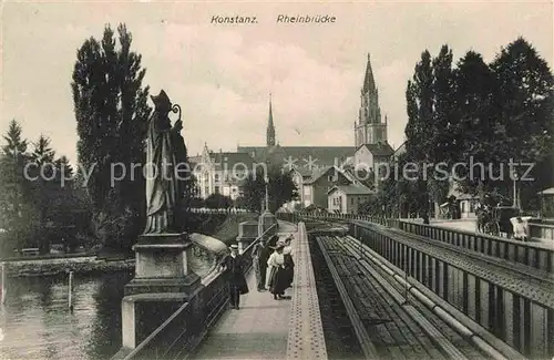 AK / Ansichtskarte Konstanz Bodensee Rheinbruecke Kat. Konstanz