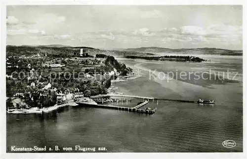 AK / Ansichtskarte Staad Konstanz Fliegeraufnahme Kat. Konstanz