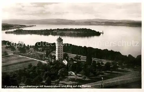 AK / Ansichtskarte Konstanz Bodensee Jugendherberge Aussichtsturm Mainau Kat. Konstanz