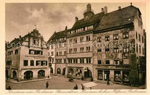 AK / Ansichtskarte Konstanz Bodensee Obermarkt Haus zum hohen Hafen Barbarossa Kat. Konstanz
