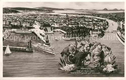 AK / Ansichtskarte Konstanz Bodensee Fliegeraufnahme Kat. Konstanz