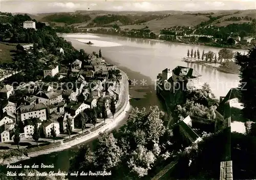 AK / Ansichtskarte Passau Dreiflusseck Kat. Passau