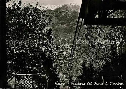 AK / Ansichtskarte Meran Merano Panorama dal Monte San Benedetto