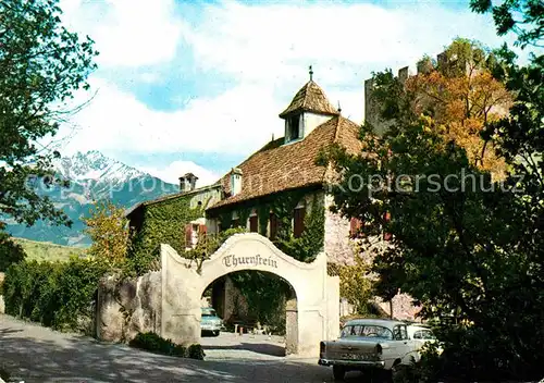 AK / Ansichtskarte Meran Merano Castel Torre Schloss Thurnstein