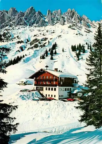 AK / Ansichtskarte Muehlbach Hochkoenig Skiparadies Mitterbergalm Arthurhaus Berggasthof Winterpanorama Kat. Muehlbach am Hochkoenig
