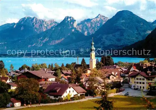 AK / Ansichtskarte St Gilgen Wolfgangsee Kirche Rettenkogel Sparber Rinnkogel Bleckwand