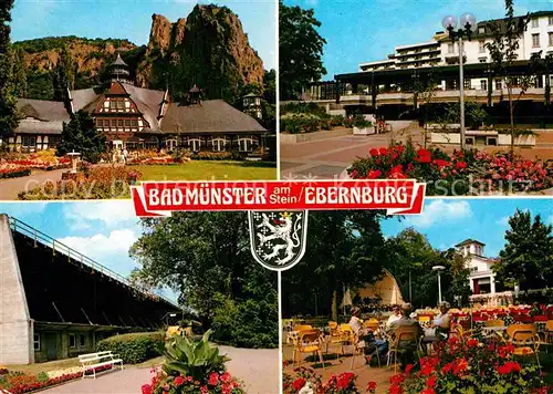 AK / Ansichtskarte Bad Muenster Stein Ebernburg Kurhaus Saline Pavillon Kurgarten Kat. Bad Muenster am Stein Ebernburg