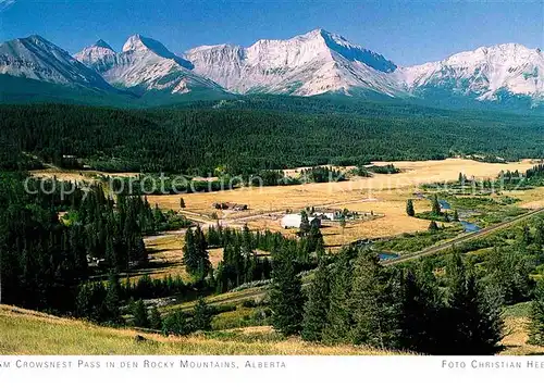 AK / Ansichtskarte Alberta  Crowsnest Pass  Kat. Kanada