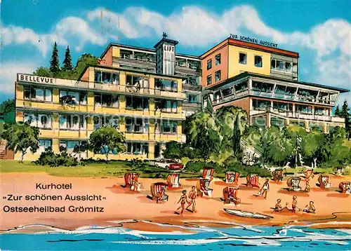 AK / Ansichtskarte Groemitz Ostseebad Kurhotel Zur schoenen Aussicht Kat. Groemitz