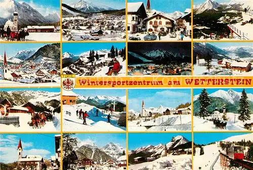 AK / Ansichtskarte Wetterstein Oberleutasch Seefeld Bergstation Jochbahn Rosshuette Moesern Haemmermoosalm Rauthuette Reith Seekirchl Weidach Standseilbahn Kat. Oberstdorf