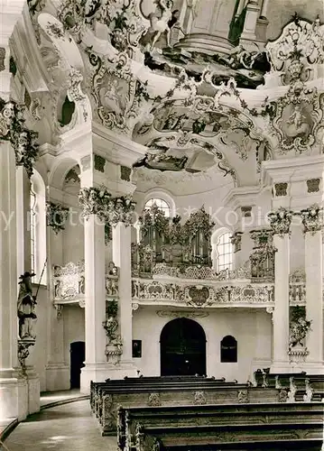 AK / Ansichtskarte Steingaden Allgaeu Wallfahrtskirche Die Wies Inneres Kat. Sulzberg