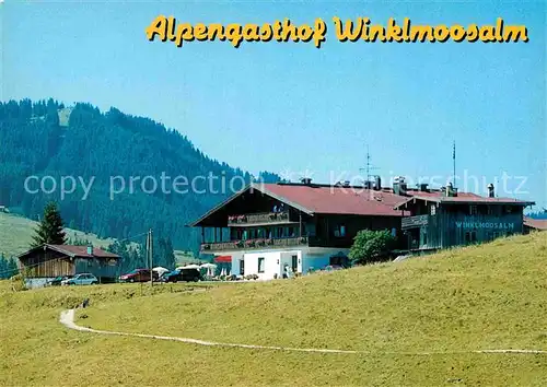 AK / Ansichtskarte Reit Winkl Alpengasthof Winklmoosalm Kat. Reit im Winkl