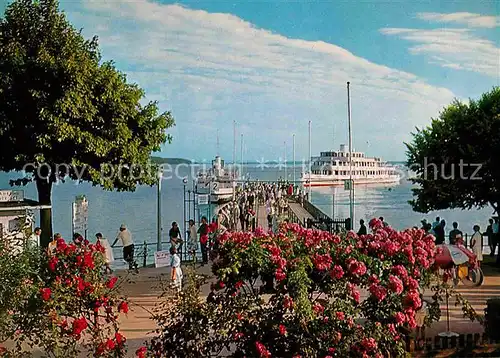 AK / Ansichtskarte Starnberg See Seepromenade Landungsteg Kat. Starnberg