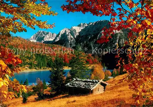 AK / Ansichtskarte Ferchensee Karwendel Panorama