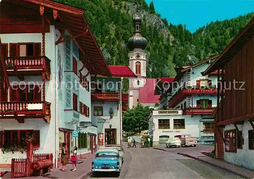 AK / Ansichtskarte Reit Winkl Dorfpartie mit Kirche Kat. Reit im Winkl