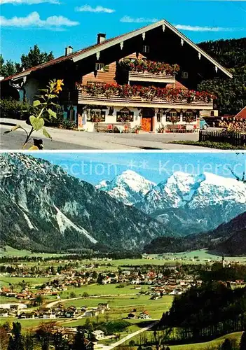 AK / Ansichtskarte Ruhpolding Gaestehaus Menkenbauer Panorama Kat. Ruhpolding