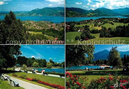 AK / Ansichtskarte Bad Wiessee Tegernsee Seepanorama