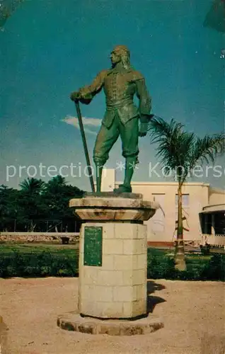 AK / Ansichtskarte Curacao Niederlaendische Antillen Statue of Governor Peter Stuyvesant Kat. Niederlaendische Antillen