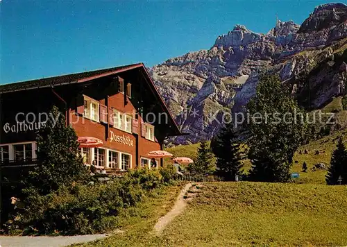 AK / Ansichtskarte Schwaegalp AR Saentis Schwebebahn Gasthaus Passhoehe Appenzeller Alpen