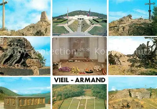 AK / Ansichtskarte Vieil Armand Hartmannswillerkopf Cimetiere du Silberloch Le Monument national